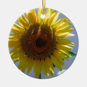 Adorno De Cerámica Girasol amarillo
