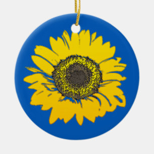 Adorno De Cerámica Girasol de Ucrania