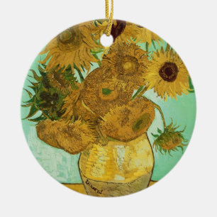 Adorno De Cerámica Girasoles de Vincent van Gogh el  , 1888
