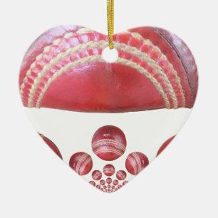 Adorno De Cerámica Giro en Crimson - Un hermoso Arti de pelota de crí