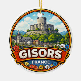 Adorno De Cerámica Gisors Francia 