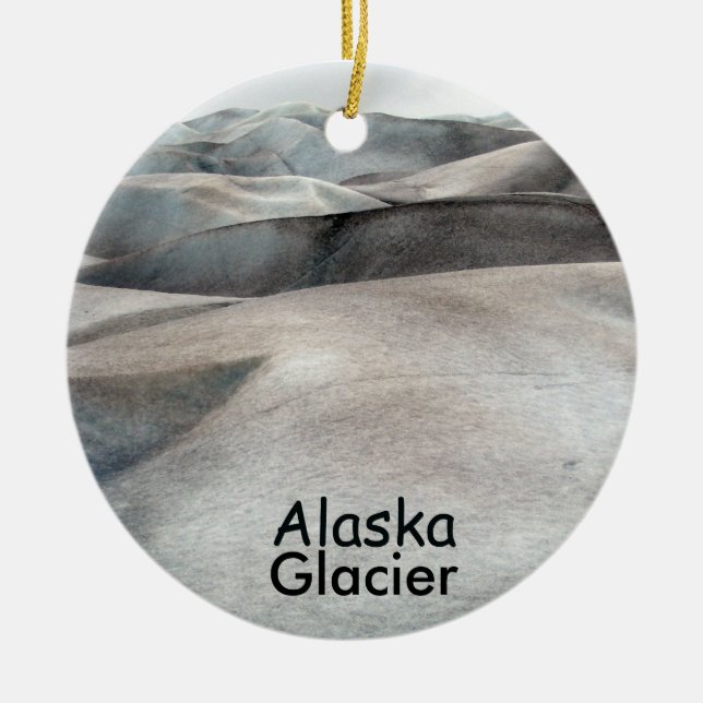 Adorno De Cerámica Glaciar Alaska (Frente)