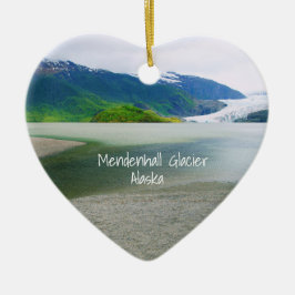 Adorno De Cerámica Glaciar Mendenhall Alaska Keepsake