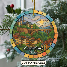 Adorno De Cerámica Glass con manchas personalizadas Luxemburgo, Europ