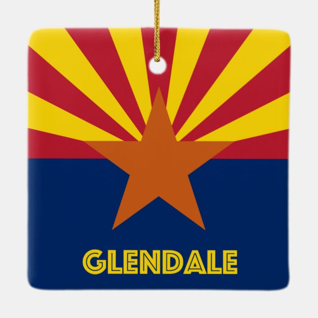 Adorno De Cerámica Glendale Arizona (Reverso)