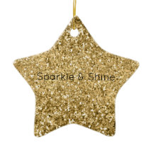 Glitzy Gold Glam Purpurina Sparkle