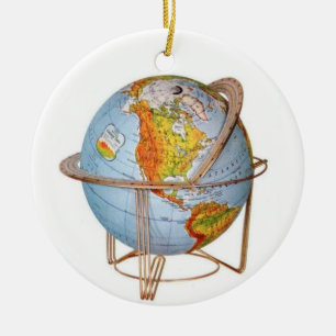 Adorno De Cerámica Globe de Estados Unidos
