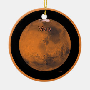 Adorno De Cerámica Globe Mars de la NASA