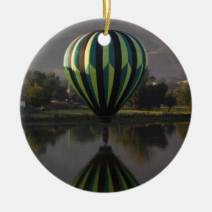Adorno De Cerámica Globo aerostático sobre el río Yakima