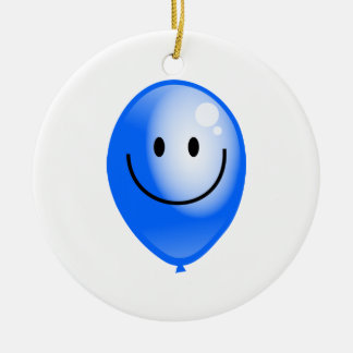 Adorno De Cerámica Globo azul de Smilie