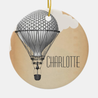 Adorno De Cerámica Globo de aire caliente de Steampunk