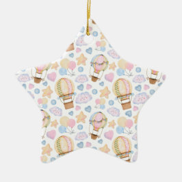 Adorno De Cerámica Globo de aire caliente Modelo acuático sinusal