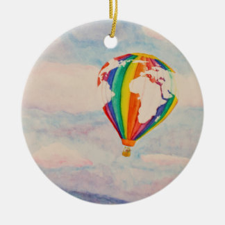 Adorno De Cerámica Globo del aire caliente
