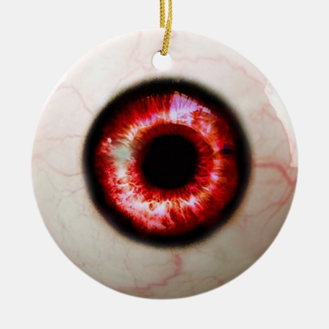 Adorno De Cerámica Globo del ojo fantasmagórico (Frente)
