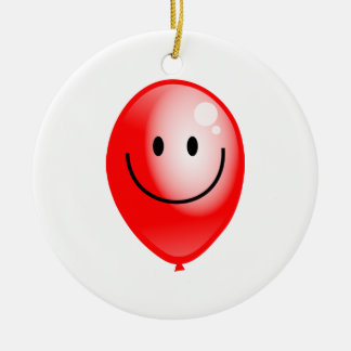 Adorno De Cerámica Globo rojo de Smilie