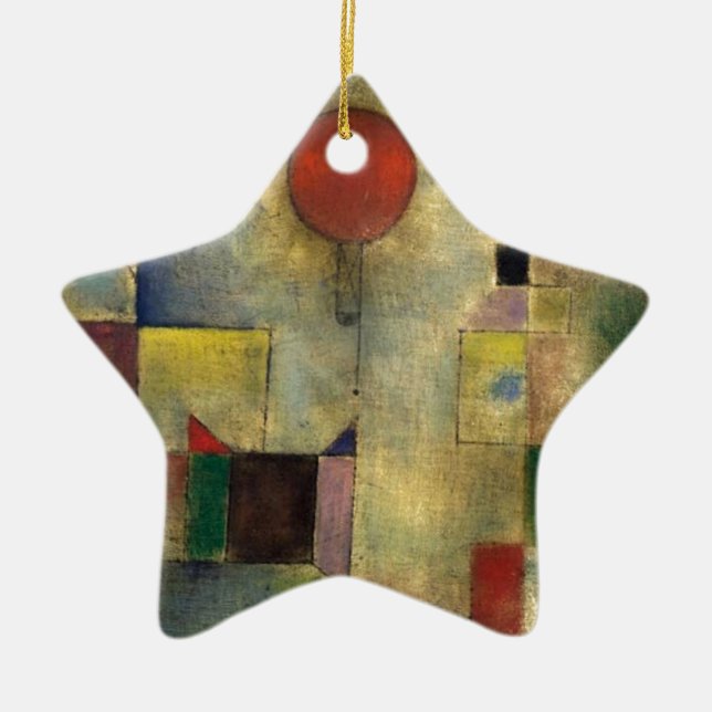 Adorno De Cerámica Globo rojo Paul Klee (Frente)