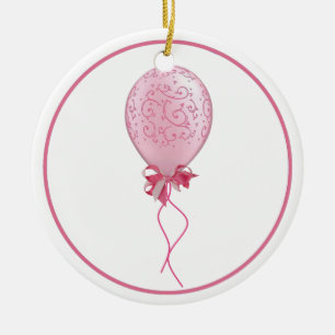 Adorno De Cerámica Globo rosado 2