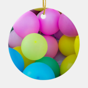 Adorno De Cerámica Globos arcoiris
