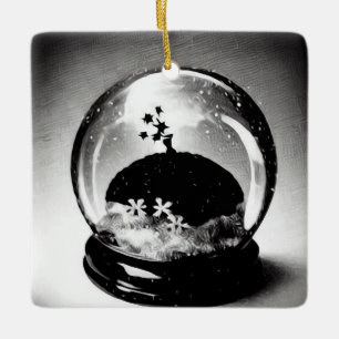 Adorno De Cerámica Glóbulo de nieve surrealista