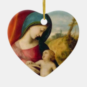 Adorno De Cerámica gloria a Jesús y María
