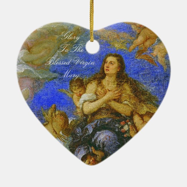 ADORNO DE CERÁMICA GLORIA A LA MARÍA VIRGEN BENDIDA (Atrás)