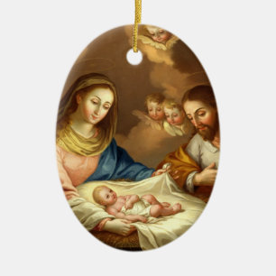 ADORNO DE CERÁMICA GLORIA A LA SANTA FAMILIA