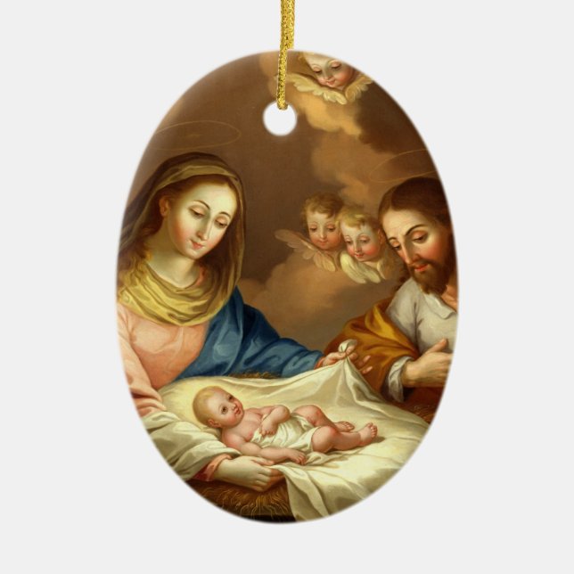 ADORNO DE CERÁMICA GLORIA A LA SANTA FAMILIA (Frente)