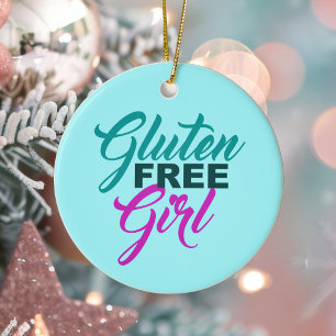 Adorno De Cerámica Gluten Free Chica