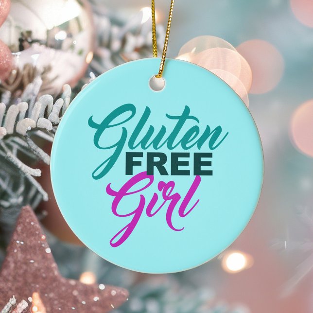 Adorno De Cerámica Gluten Free Chica (Subido por el creador)