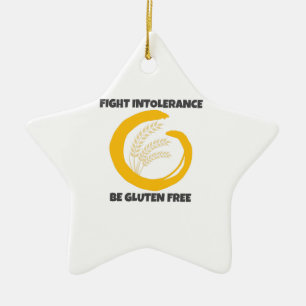 Adorno De Cerámica Gluten Free Shirt Fight Intolerance