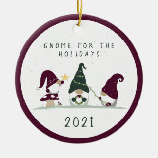 Adorno De Cerámica Gnome de Cottagecore lindo para las vacaciones -ma