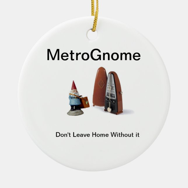 Adorno De Cerámica Gnome de Metro (Frente)