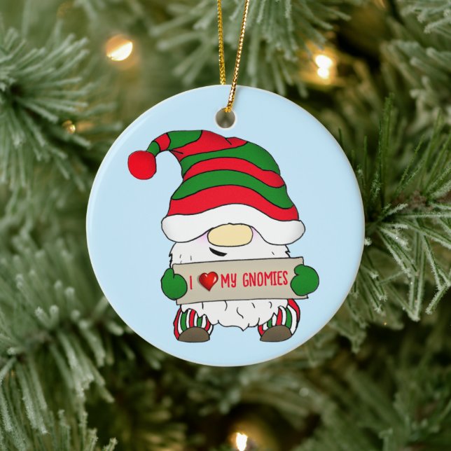 Adorno De Cerámica Gnome de Navidad (Árbol)