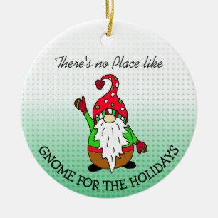 Adorno De Cerámica Gnome para los Navidades de vacaciones