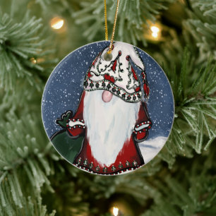 Adorno De Cerámica Gnomes