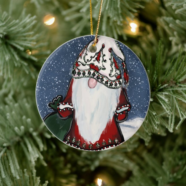 Adorno De Cerámica Gnomes (Árbol)