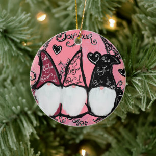 ADORNO DE CERÁMICA  GNOMOS         