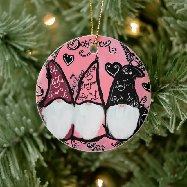 ADORNO DE CERÁMICA  GNOMOS          (Árbol)