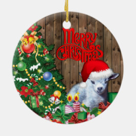 Adorno De Cerámica GOAT Adorable Pygmy Cebolla Navidades