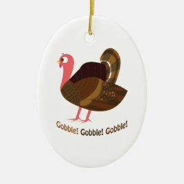 Adorno De Cerámica ¡Gobble! ¡Gobble! ¡Gobble!