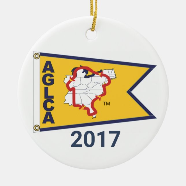 Adorno De Cerámica Gold Burgee (2017) Ceramic Ornament (Frente)