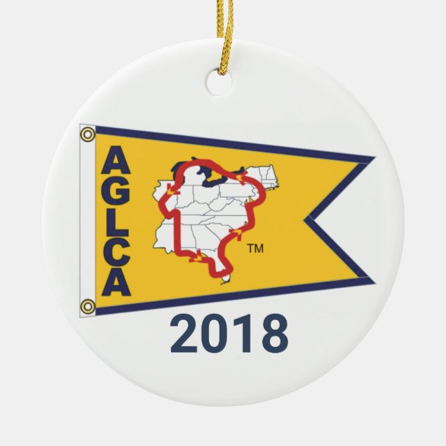 Adorno De Cerámica Gold Burgee (2018) Ceramic Ornament (Frente)