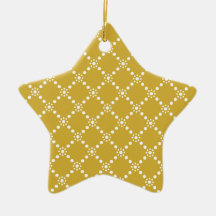 Gold mit weißen Blüten