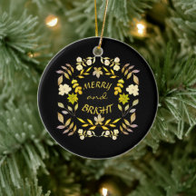 GOLDEN MERRY Y BRIGHT personalizado