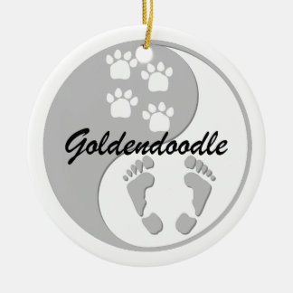 Adorno De Cerámica goldendoodle