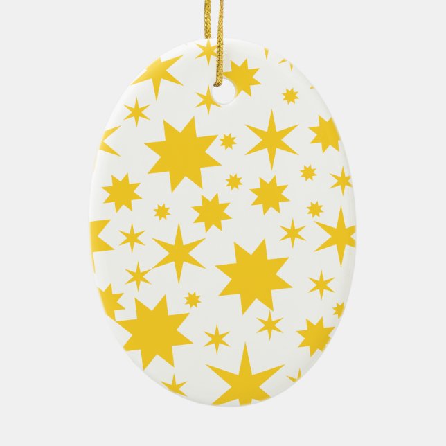 Adorno De Cerámica Goldene Sterne (Atrás)