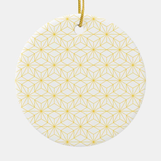 Adorno De Cerámica Goldene Sterne (Frente)