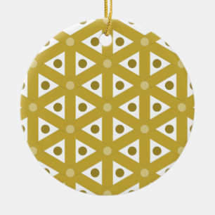 Adorno De Cerámica Goldene Weihnacht
