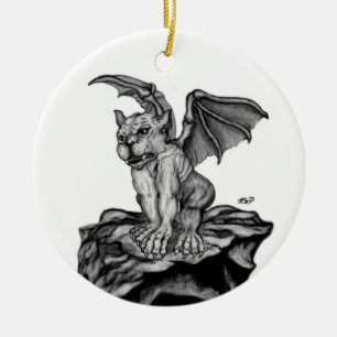 Adorno De Cerámica Golem pequeño Gargoyle