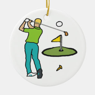 Adorno De Cerámica Golf